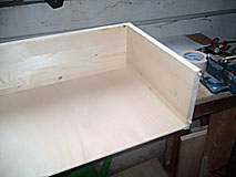 Struttura del cassetto del comodino