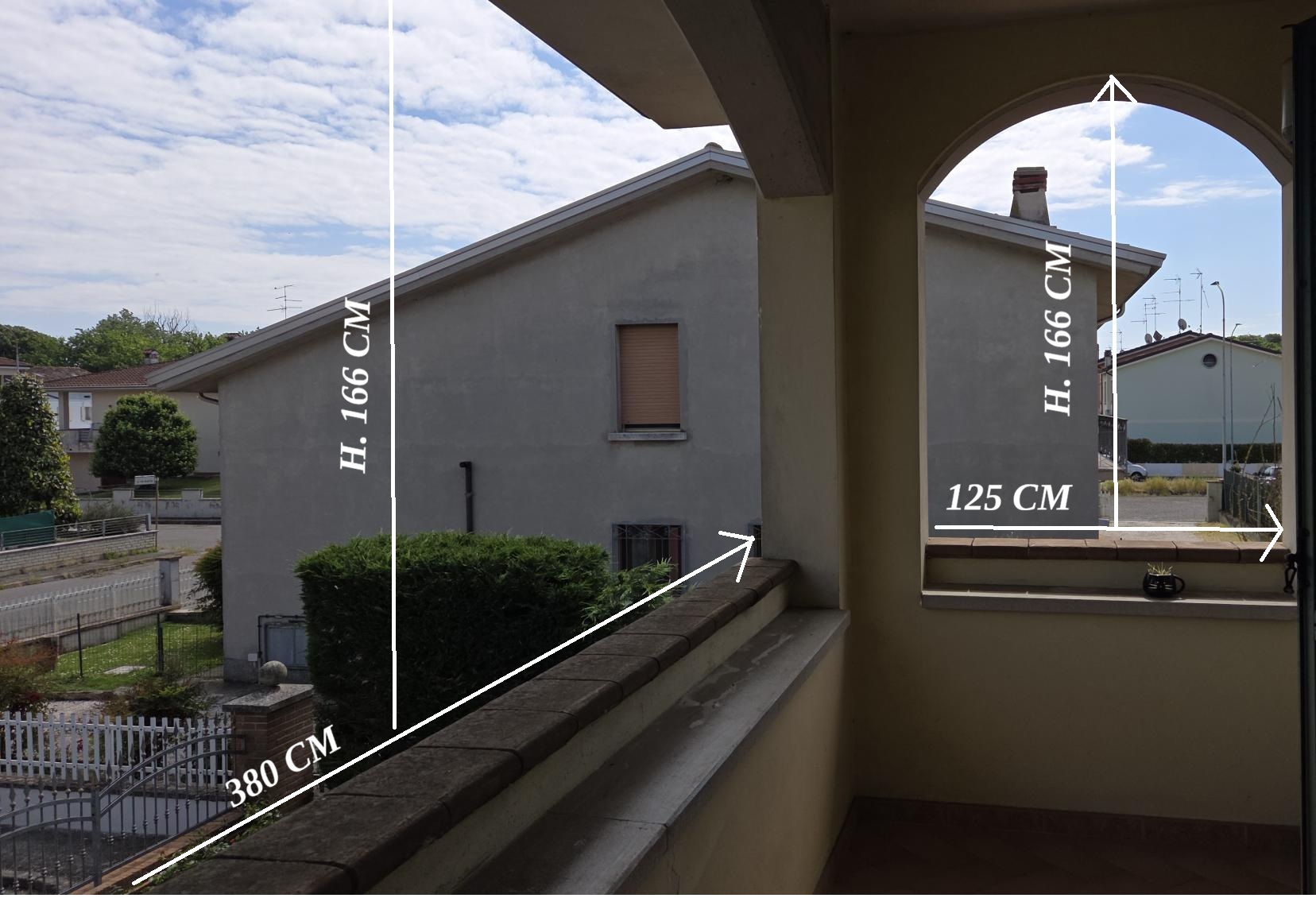 Misure del balcone