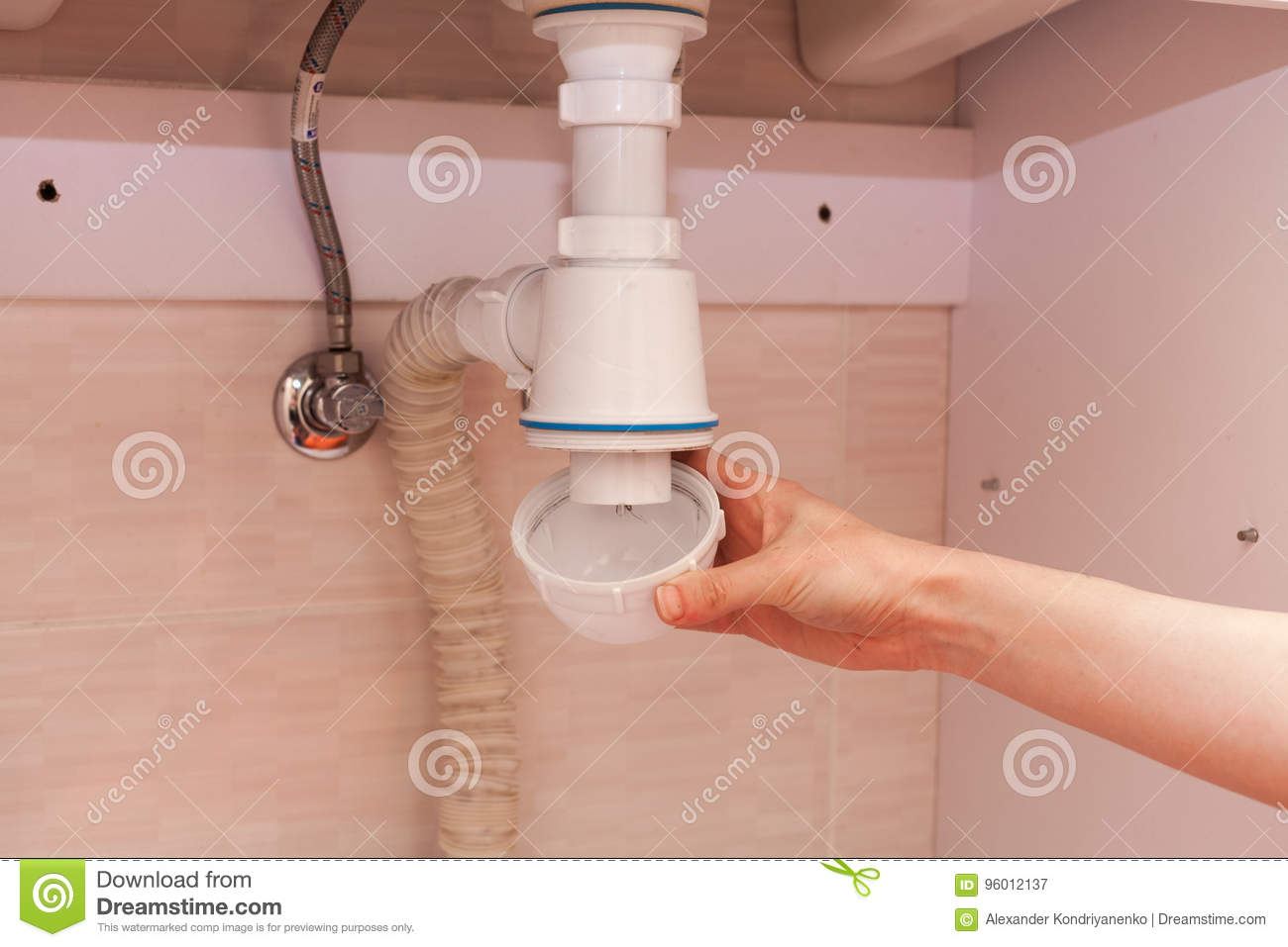 lo-schiarimento-del-sifone-di-plastica-inquinante-martellato-bloccato-di-u-per-il-lavabo-dispositivi-sanitari-speciale-dei-96012137.jpg
