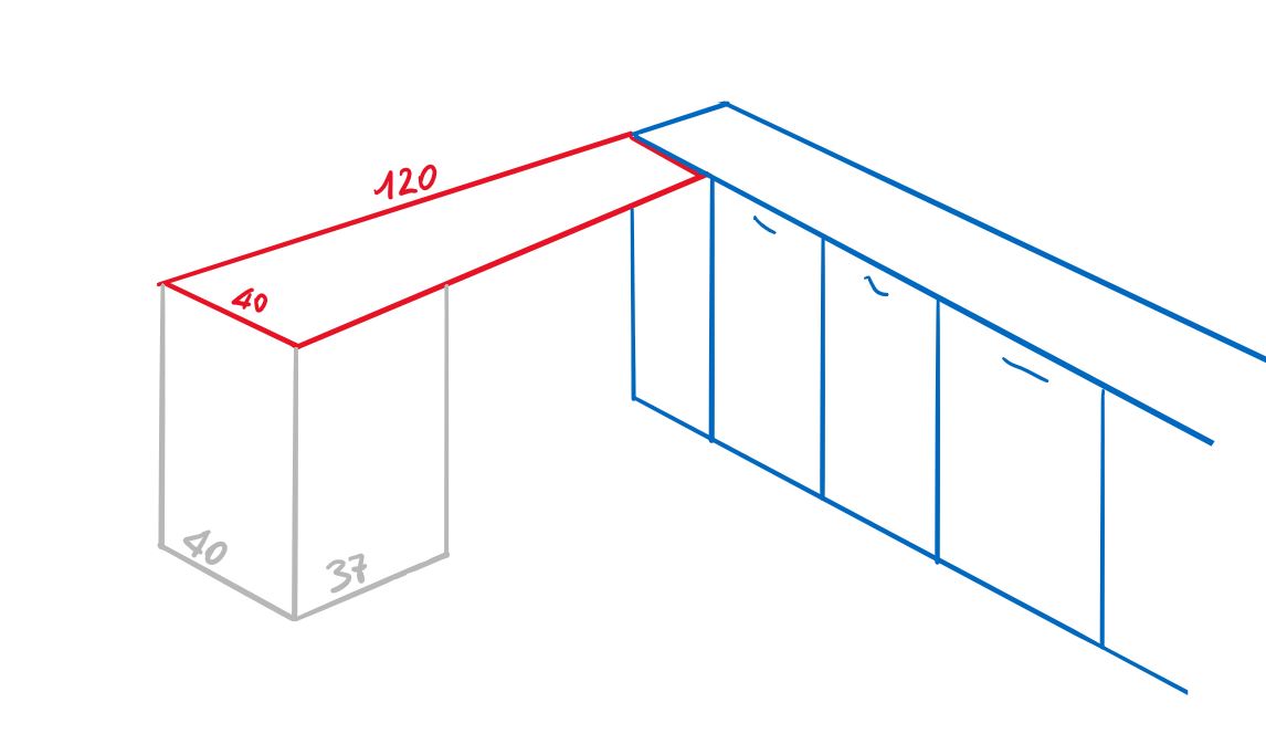 gli 83 cm a cui mi riferisco sarebbero quelli con il vuoto sottostante