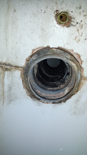 Ecco il buco dello scarico
