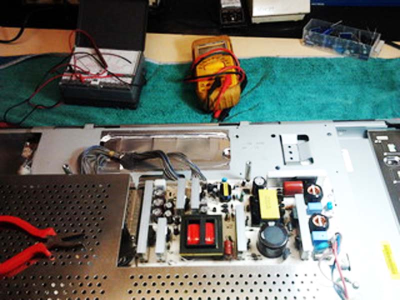 Detail of the TV board