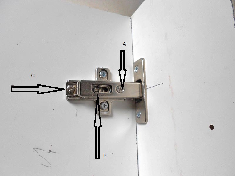 Snap hinge adjustment Snap hinge adjustment