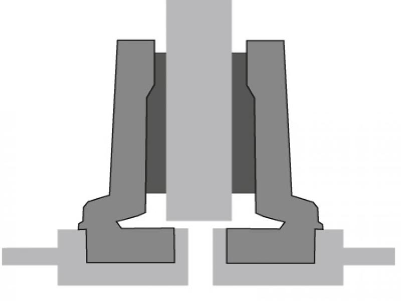Schematic drawing of the half-side overlap hinge Schematic drawing of the half-side overlap hinge