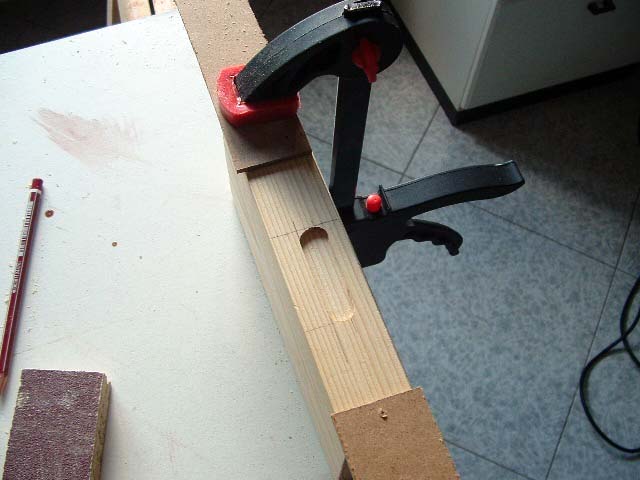 Preparazione della mortasa