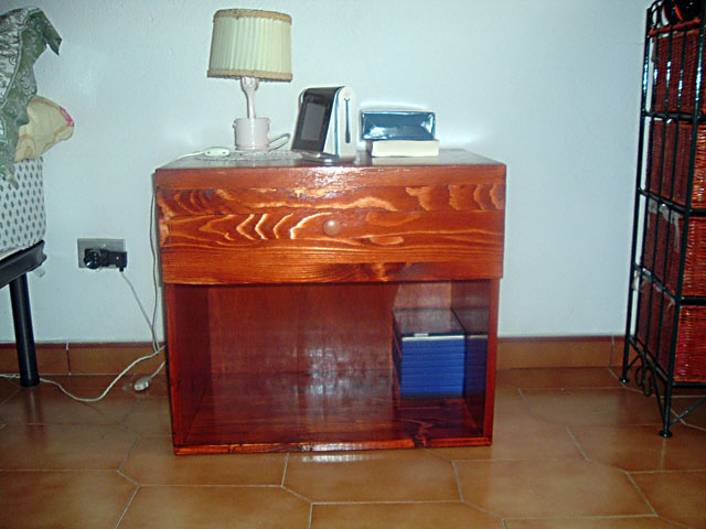 DIY bedside table assembled and painted DIY bedside table assembled and painted