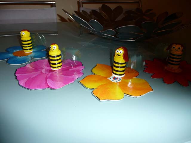 Le apette di chiara finite e colorate