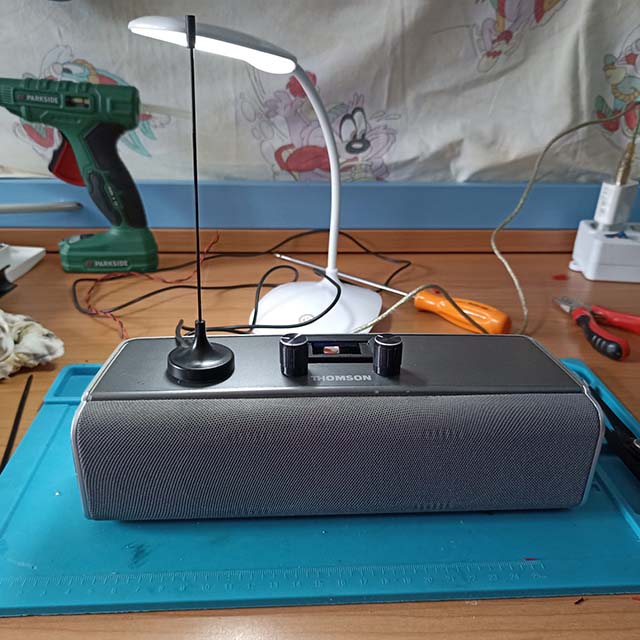 Aspetto finale della radio FM realizzata