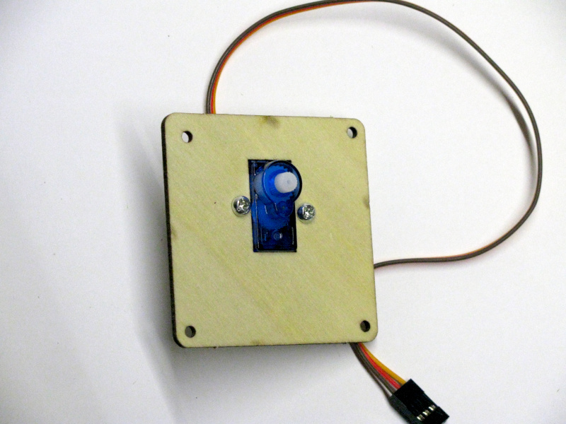 Securing the Base Rotation Servo of the Robotic Arm Securing the Base Rotation Servo of the Robotic Arm