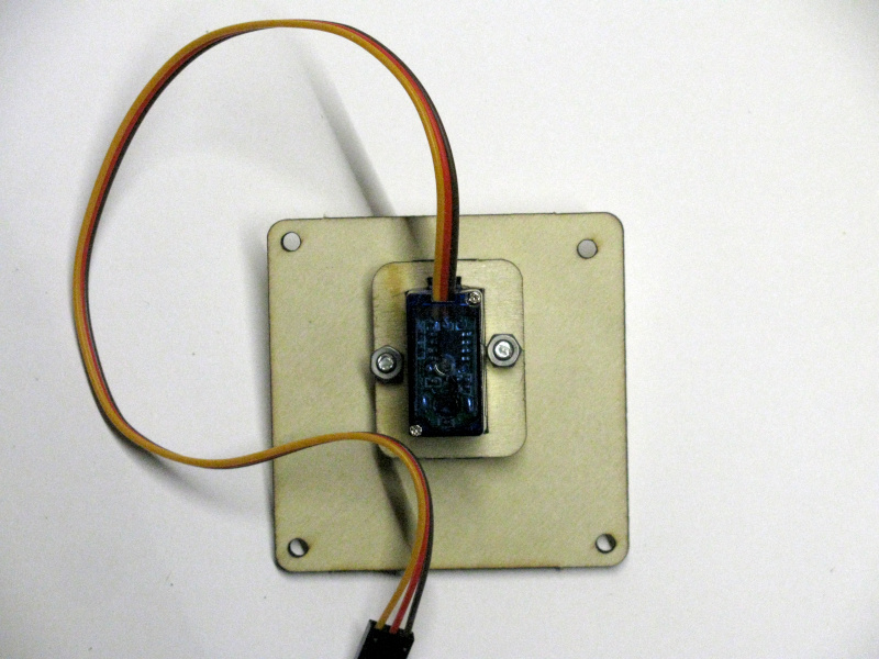 I add some nuts to lock the servo fixing screws I add some nuts to lock the servo fixing screws