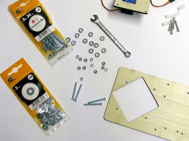 Assembling the fixed base of the robotic arm Assembling the fixed base of the robotic arm