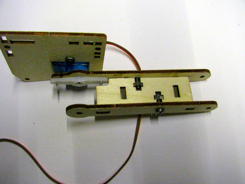 Assembling the second part of the first segment of the robotic arm Assembling the second part of the first segment of the robotic arm