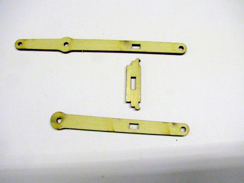 Pieces that make up the second segment of the robotic arm Pieces that make up the second segment of the robotic arm