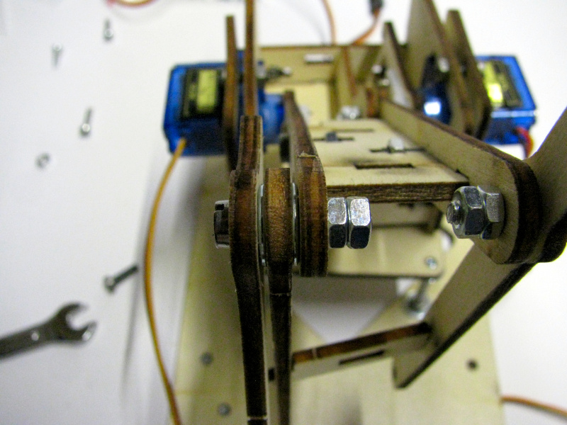 detail of the washers placed to reduce friction detail of the washers placed to reduce friction