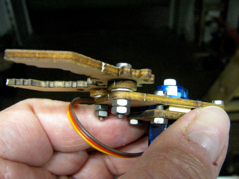 Attaching the robotic gripper jaws Attaching the robotic gripper jaws