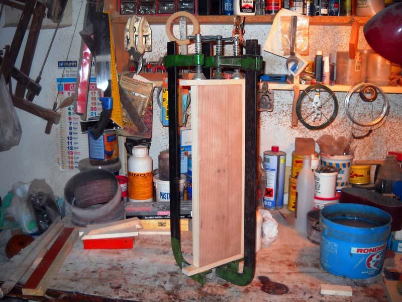 Gluing the cover strips