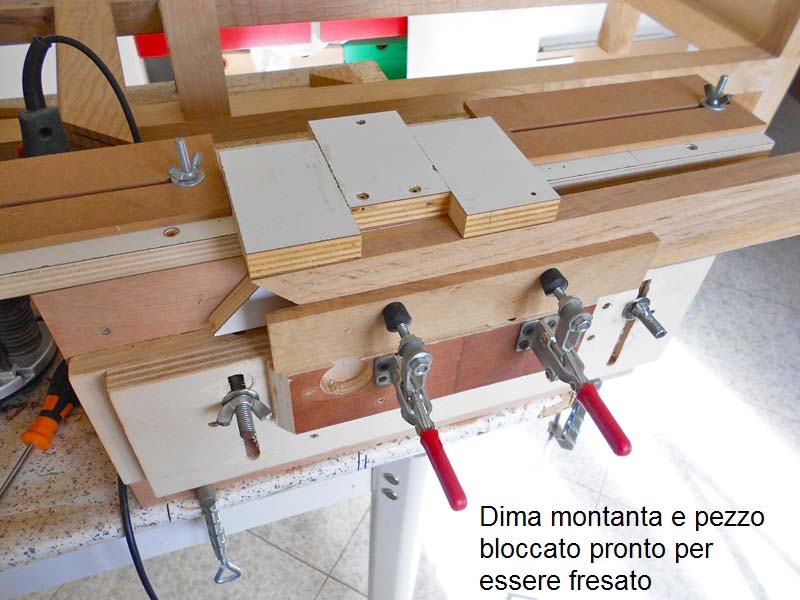 Dima per fare gli scassi delle cerniere a libretto