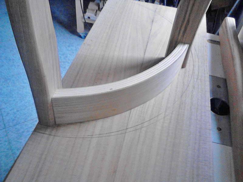 Prova a secco di gambe e semifascia circolare Prova a secco di gambe e semifascia circolare