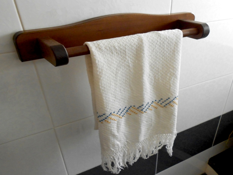 Porta asciugamani usato come modello per la realizzazione