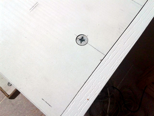 Barilotto della giunzione visto dal basso Vista inferiore del barilotto che blocca la giunzione perno‑barilotto